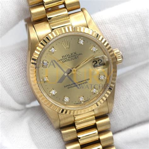 rolex datejust 31 mm gold|rolex datejust yellow gold price.